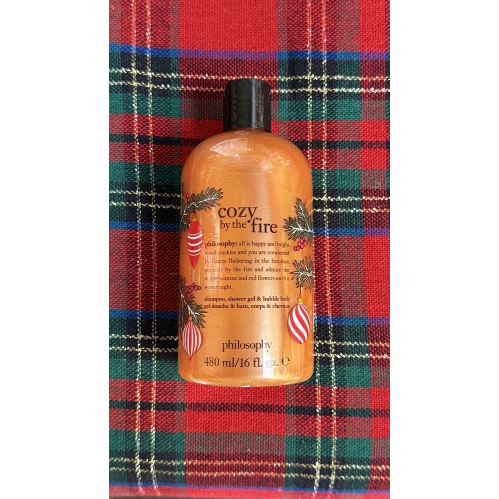 Philosophy COZY BY THE‎ FIRE Shampoo Shower Gel Bath Wash 16 oz DISCONTINUED